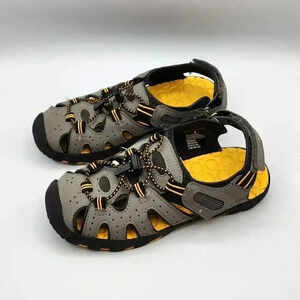 Khombu Kids Athletic Boys Grey Active Strap Sandals Size‎ 3